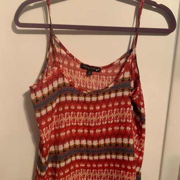 LIVING DOLL WOMENS SLEEVELESS BLOUSE SZ L - Picture 1 of 5